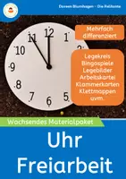 Vorschau - Arbeitsblätter - Uhr - Uhrzeit lesen - Wachsendes Materialpaket für die Freiarbeit - Deckblatt