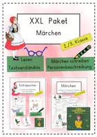 Vorschau - Stundenentwürfe - XXL - Paket Märchen 2. und 3. Klasse - Deckblatt