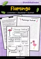 Vorschau - Arbeitsblätter - Flamingo Materialpaket - 3 für 2 Sparpaket - Deckblatt