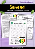 Vorschau - Arbeitsblätter - Senegal - 3 für 2 Sparpaket - Materialpaket - Deckblatt