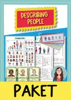 Vorschau - Arbeitsblätter - Describing people / Personenbeschreibung: WACHSENDES PAKET (Englisch) - Deckblatt
