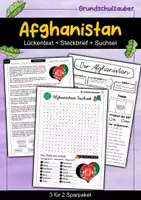 Vorschau - Arbeitsblätter - Afghanistan 3 für 2 Sparpaket - Materialpaket - Deckblatt