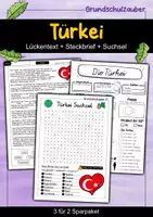 Vorschau - Arbeitsblätter - Türkei - 3 für 2 Sparpaket - Materialpaket - Deckblatt