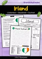 Vorschau - Arbeitsblätter - Irland - 3 für 2 Sparpaket - Materialpaket - Deckblatt