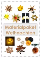 Vorschau - Arbeitsblätter - Materialpaket Weihnachten - WG Werken und Gestalten Kunst - Deckblatt