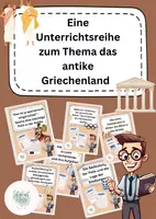 Vorschau - Arbeitsblätter - Eine Unterrichtsreihe zum Thema das antike Griechenland - Deckblatt
