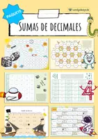 Vista previa - Hojas de trabajo - Adición hasta 1000 - 7 Juegos y 3 hojas de trabajo - Portada