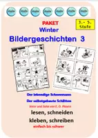 Vorschau - Unterrichtsreihen - Paket: Vater und Sohn- Winter Bildergeschichten 3 - Deckblatt