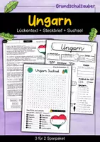 Vorschau - Arbeitsblätter - Ungarn - Sparpaket - Materialpaket - Deckblatt