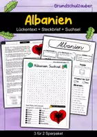 Vorschau - Arbeitsblätter - Albanien - 3 für 2 Sparpaket - Materialpaket - Deckblatt