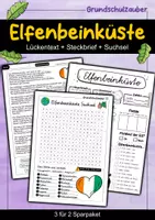 Vorschau - Arbeitsblätter - Elfenbeinküste - 3 für 2 Sparpaket - Materialpaket - Deckblatt