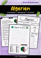 Vorschau - Arbeitsblätter - Algerien - 3 für 2 Sparpaket - Materialpaket - Deckblatt