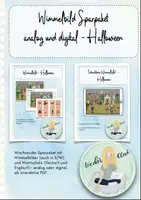 Vorschau - Arbeitsblätter - Wimmelbild - Halloween (analog + digital) - Deckblatt