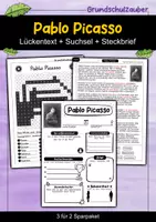 Vorschau - Arbeitsblätter - Pablo Picasso - 3 für 2 Sparpaket - Materialpaket - Deckblatt