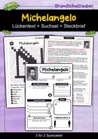 Vorschau - Arbeitsblätter - Michelangelo - 3 für 2 Sparpaket - Materialpaket - Deckblatt