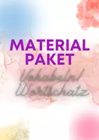 Vorschau - Arbeitsblätter - Materialpaket Wortschatztraining, Vokabeln - Deckblatt