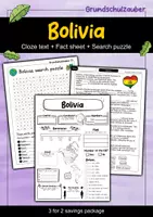 Vorschau - Arbeitsblätter - Bolivia - 3 for 2 savings package - Material package (English) - Deckblatt