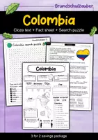 Vorschau - Arbeitsblätter - Colombia - 3 for 2 savings package - Material package (English) - Deckblatt