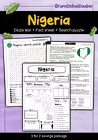 Vorschau - Arbeitsblätter - Nigeria - 3 for 2 savings package - Material package (English) - Deckblatt