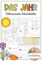 Vorschau - Arbeitsblätter - Das Jahr - Differenzierte Arbeitsblätter - Deckblatt