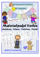 Vorschau - Stundenentwürfe - Materialpaket Verben - Deckblatt
