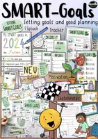 Vorschau - Arbeitsblätter - Setting SMART-Goals - Bundle Englischunterricht - Deckblatt