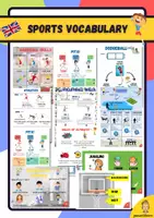 Vorschau - Unterrichtsreihen - Materialpaket: Sports vocabulary aux Englisch - Deckblatt