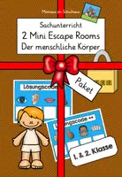 Vorschau - Spiele - Materialpaket: Mini Escape Rooms 'Der menschliche Körper '1. und 2. Klasse - Deckblatt