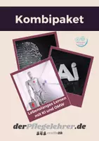 Vorschau - Stundenentwürfe - Materialpaket Lebenslanges Lernen und KI inkl. OMW Auftrag - Deckblatt