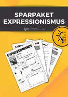 Vorschau - Arbeitsblätter - Sparpaket Expressionismus: Material für komplette Unterrichtsreihe - Deckblatt