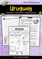 Vorschau - Arbeitsblätter - Uruguay - 3 for 2 savings package - Material package (English) - Deckblatt