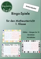 Vorschau - Spiele - Materialpaket: Bingo Spiele für den Matheunterricht 1. Klasse - Deckblatt
