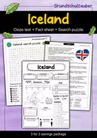 Vorschau - Arbeitsblätter - Iceland - 3 for 2 savings package - Material package (English) - Deckblatt