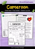 Vorschau - Arbeitsblätter - Cameroon - 3 for 2 savings package - Material package (English) - Deckblatt