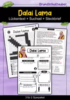 Vorschau - Arbeitsblätter - Dalai Lama - 3 für 2 Sparpaket - Materialpaket - Deckblatt