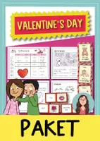 Vorschau - Arbeitsblätter - Valentine's Day Materialpaket (Englisch) - Deckblatt