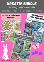 Vorschau - Mal- und Bastelvorlagen - Materialpaket: Kreativ-Bundle: Frühling - Ostern 2024 - Deckblatt