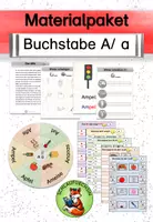 Vorschau - Arbeitsblätter - Materialpaket Buchstabeneinführung A/ a - Deckblatt