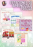 Vista previa - Juegos / Gamificación - ESTACIONES DE APRENDIZAJE PASCUA - Portada