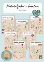 Vorschau - Stationenlernen - Materialpaket - Dominos (DaZ/DAF) - Deckblatt