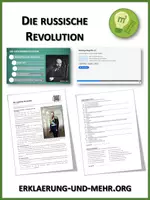 Vorschau - Arbeitsblätter - Die russische Revolution (Materialpaket) - Deckblatt