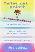 Vorschau - Arbeitsblätter - MATERIALPAKET (3 AUFGABEN-BÜCHER) - Deckblatt