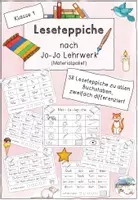 Vorschau - Arbeitsblätter - Leseteppiche (nach Jo-Jo) - Deckblatt