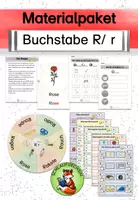 Vorschau - Spiele - Materialpaket Buchstabeneinführung R/ r - Deckblatt