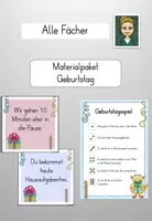 Vorschau - Poster - Materialpaket Geburtstag - Deckblatt