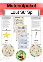 Vorschau - Arbeitsblätter - Materialpaket Buchstabeneinführung Laut St/ Sp - Deckblatt