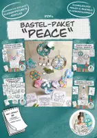 Vorschau - Spiele - Bastel-Paket "Peace" / Bastelvorlage Ausmalbilder Girlande Frieden Friedenstaube Mobile - Deckblatt