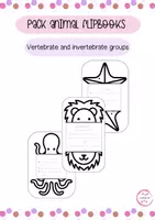 Vista previa - Manualidades / Dibujos para colorear - ANIMAL GROUPS FLIPBOOKS - Portada