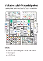Vorschau - Spiele - Vokabelspiel-Materialpaket. Vokabelspiele für den DaF/DaZ-Unterricht. - Deckblatt