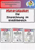 Vorschau - Stundenentwürfe - Materialpaket "Die Zinsrechnung im Kreditbereich" BwR 9 II Lehrplan Plus - Deckblatt